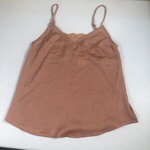 Y2K Babydoll Cami Pink Medium Satin Lace Balletcore Coquette‎ Romantic Soft Girl